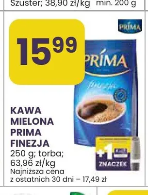 Kawa mielona Prima Finezja promocja w Stokrotka
