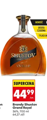 Brandy Shustov Grand Royal promocja w Biedronka