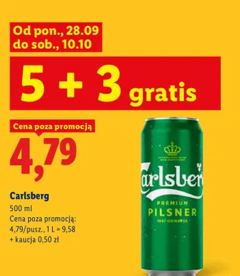Piwo Carlsberg promocja w Lidl
