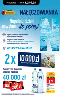 Woda Nałęczowianka delikatnie gazowana promocja w Biedronka