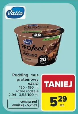 Pudding proteinowy Valio PROfeel promocja w Carrefour Market