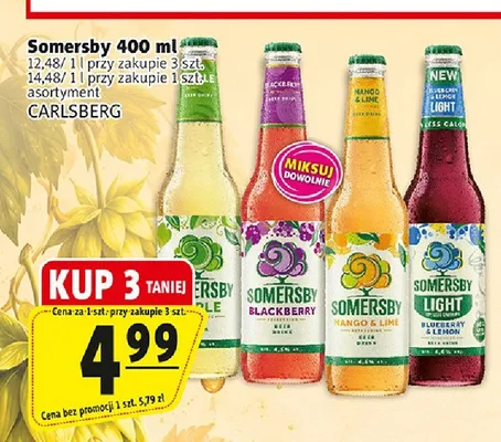 Piwo Somersby Light Blueberry & Lemon promocja w Prim Market