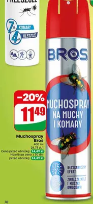 Muchospray Bros na muchy i komary promocja w Dino
