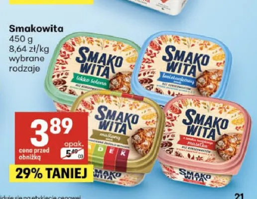 Margaryna Smakowita maślany smak promocja w Delikatesy Centrum