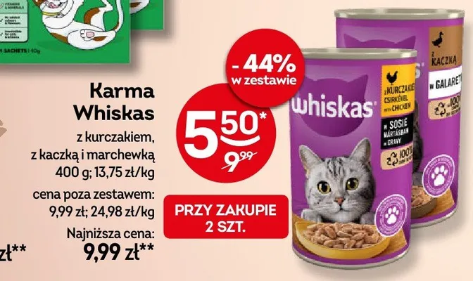 Karma z kurczakiem, z kaczką i marchewką promocja w Żabka