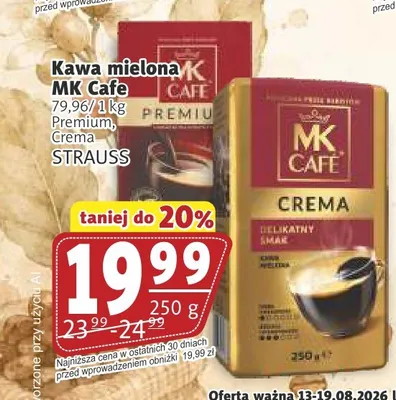 Kawa mielona MK Cafe Premium promocja w Prim Market