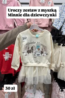 Zestaw ubrań z myszką Minnie dziewczęcy promocja w Pepco
