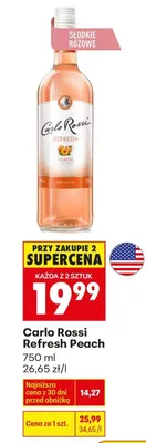 Wino Refresh Peach promocja w Biedronka
