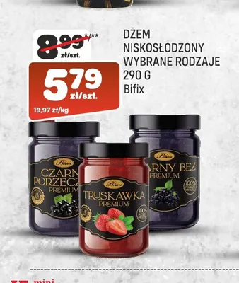 Dżem niskosłodzony truskawka Bifix promocja w Społem Praga