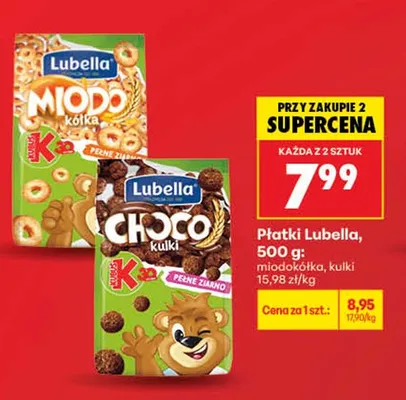 Płatki Lubella Choco kulki promocja w Biedronka