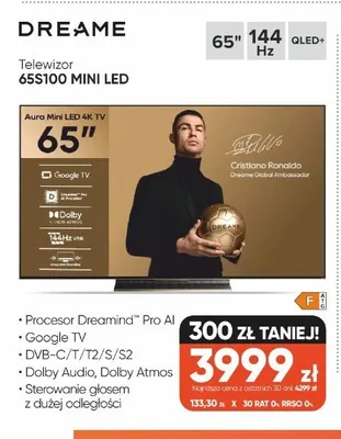 Telewizor Dreame 65S100 Mini LED promocja w Max Elektro