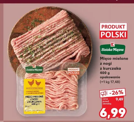 Mięso mielone z nogi z kurczaka K-Stoisko Mięsne promocja w Kaufland