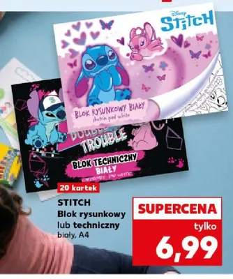 Blok techniczny biały A4 St.Majewski Stitch 20 kartek promocja w Kaufland