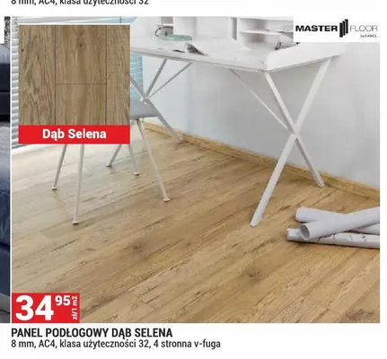 Panel podłogowy Master Floor Dąb Selena 8 mm AC4 promocja w Merkury Market
