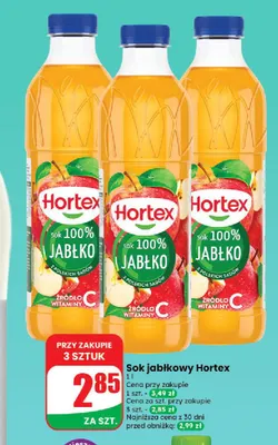 Sok jabłkowy Hortex promocja w Dino