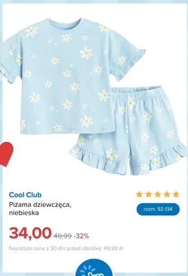 Piżama dziewczęca Cool Club niebieska promocja w Smyk