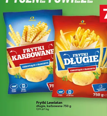 Frytki karbowane Lewiatan promocja w LEWIATAN