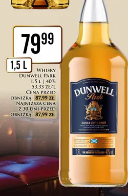 Whisky Dunwell Park promocja w Dino