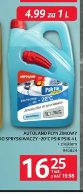 Płyn zimowy do spryskiwaczy Autoland Psik Psik -20°C z lejkiem promocja w Selgros