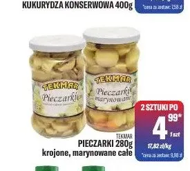 Pieczarki marynowane całe Tekmar promocja w Tomi Markt