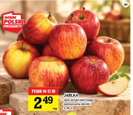 Jabłka promocja w Gram Market