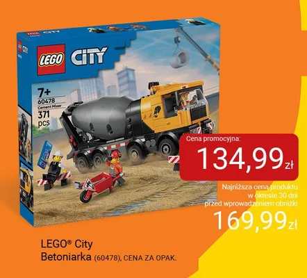Klocki LEGO City Betoniarka (60478) promocja w Smyk