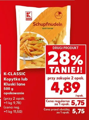 Kopytka K-Classic promocja w Kaufland