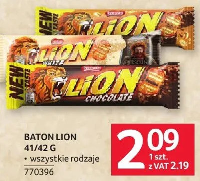 Baton Lion 41/42g wszystkie rodzaje 770396 promocja w Selgros