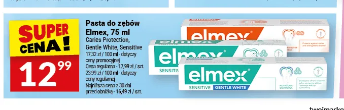 Pasta do zębów Elmex Caries Protection promocja w Twój Market
