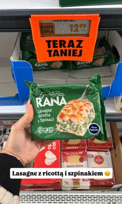 Lasagne z ricottą i szpinakiem Giovanni Rana promocja w Biedronka