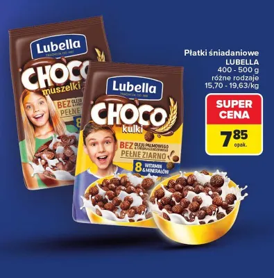 Płatki śniadaniowe Choco Kulki Lubella promocja w Carrefour Market