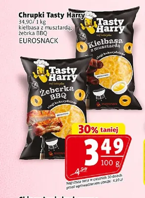Chrupki Tasty Harry kiełbasa z musztardą promocja w Prim Market