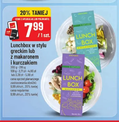 Lunchbox z makaronem i kurczakiem Z Natury promocja w POLOmarket