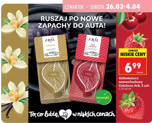 Odświeżacz samochodowy Celuloza Vanilla promocja w Biedronka