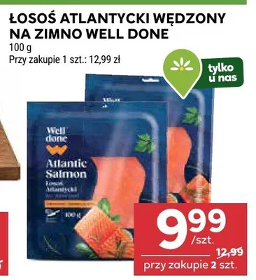Łosoś atlantycki wędzony na zimno promocja w Stokrotka