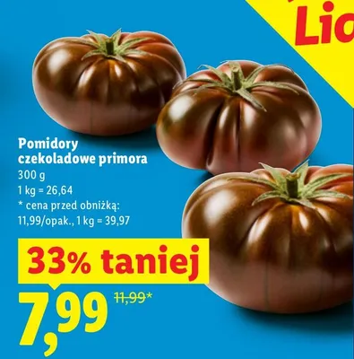 Pomidory czekoladowe primora promocja w Lidl
