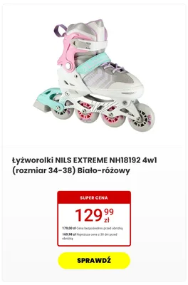 Łyżworolki Nils Extreme NH18192 4w1 promocja w Media Expert