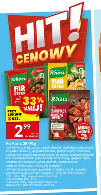 Fix Knorr spaghetti carbonara promocja w Twój Market
