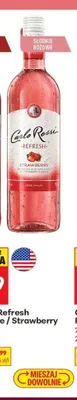 Wino słodkie różowe Carlo Rossi Refresh Strawberry promocja w Biedronka