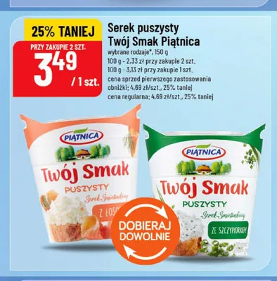 Serek puszysty Twój Smak Piątnica z łososiem promocja w POLOmarket
