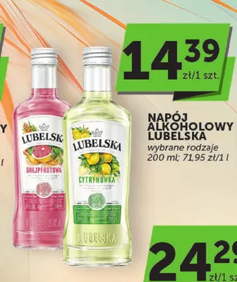 Napój alkoholowy Lubelska Cytrynówka promocja w Groszek