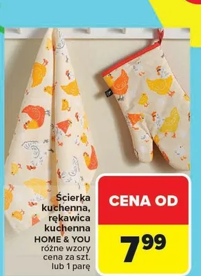 Ścierka kuchenna, rękawica kuchenna Home & You różne wzory promocja w Carrefour Market
