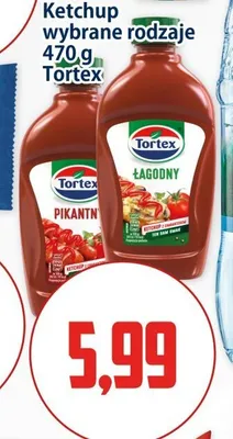 Ketchup Tortex Łagodny promocja w Kupiec