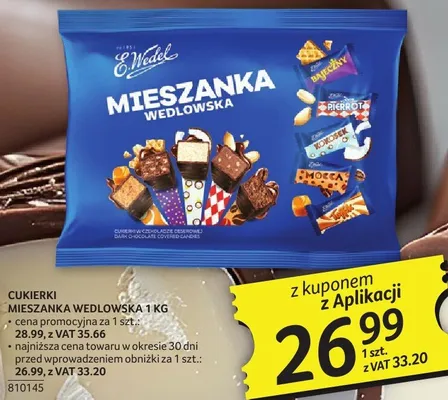 Cukierki mieszanka wedlowska E.Wedel 1 kg promocja w Selgros