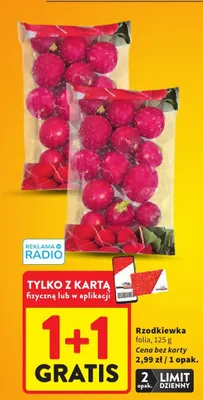 Rzodkiewka folia promocja w Intermarche