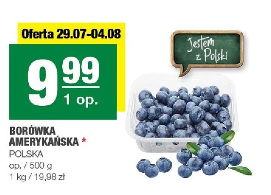 Borówka amerykańska promocja w SPAR