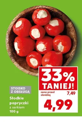 Słodkie papryczki z serkiem promocja w Kaufland