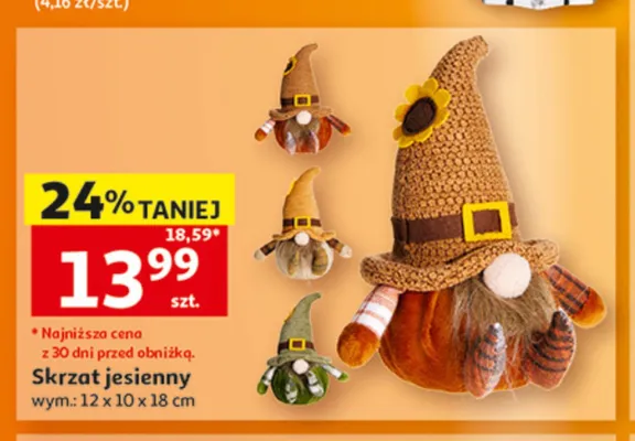 Skrzat jesienny 12x10x18 cm promocja w Auchan