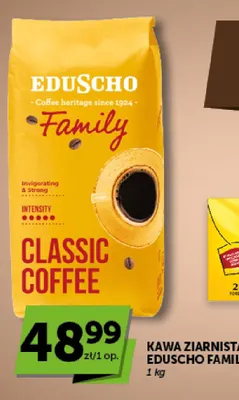 Kawa ziarnista Eduscho Family promocja w Euro Sklep