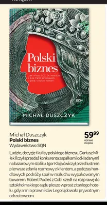 Książka Michał Duszczyk Polski biznes SQN promocja w Empik